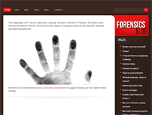 Tablet Screenshot of forensicsblog.net